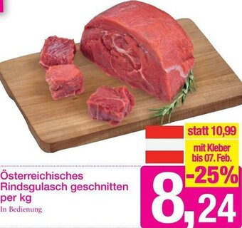 Sutterlüty Österreichisches Rindsgulasch Geschnitten Angebot