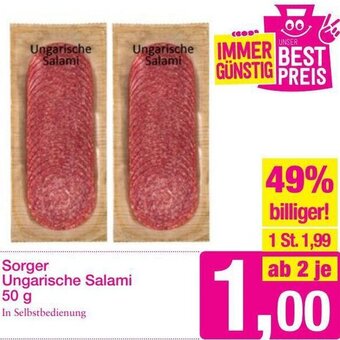 Sutterlüty Sorger Ungarische Salami 50g Angebot
