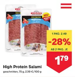 MPreis High Protein Salami Angebot