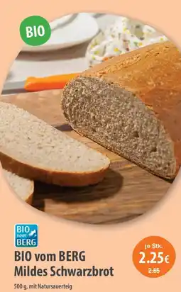 MPreis Bio vom berg mildes schwarzbrot Angebot