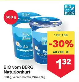 MPreis Bio vom berg naturjoghurt Angebot