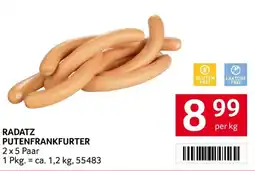 Transgourmet Radatz Putenfrankfurter Angebot