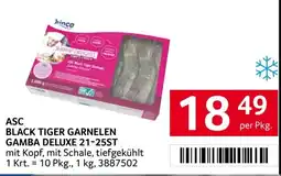 Transgourmet ASC Black Tiger Garnelen Gamba Deluxe 21-25ST Angebot