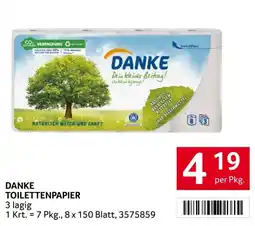 Transgourmet DANKE TOILETTENPAPIER Angebot