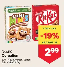 MPreis Nestlé Cerealien Angebot