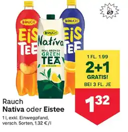 MPreis Rauch Nativa oder Eistee Angebot