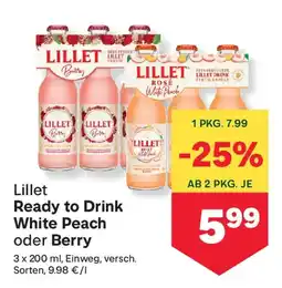 MPreis Lillet Ready to Drink White Peach oder Berry Angebot