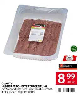 Transgourmet Quality Hühner Faschiertes Zubereitung Angebot