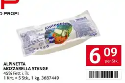 Transgourmet Alpinetta Mozzarella Stange Angebot