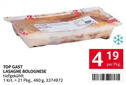 Transgourmet Top Gast Lasagne Bolognese Angebot