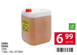 Transgourmet SABA Essig 10% Angebot
