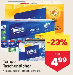 MPreis Tempo Taschentücher Angebot