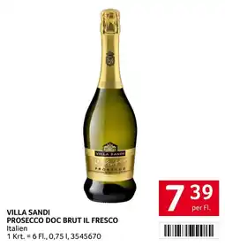 Transgourmet Villa Sandi Prosecco Doc Brut Il Fresco Angebot