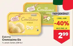 MPreis Eskimo Cremissimo Eis Angebot