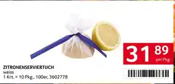 Transgourmet Zitronenserviertuch weiss Angebot