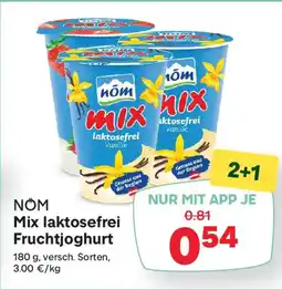 MPreis Nom Mix laktosefrei Fruchtjoghurt Angebot