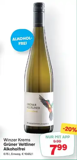 MPreis Winzer Krems Grüner Veltliner Alkoholfrei Angebot