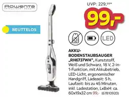 Möbelix Akku bodenstaubsauger ,,RH6737WH" Angebot