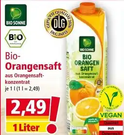 Norma Bio sonne bio-orangensaft Angebot