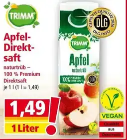 Norma Trimm Apfel Direktsaft Angebot