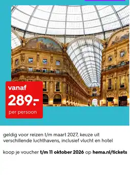 HEMA Hema Reisvoucher Angebot