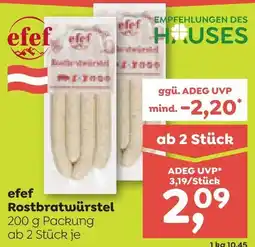 ADEG efef Rostbratwürstel Angebot