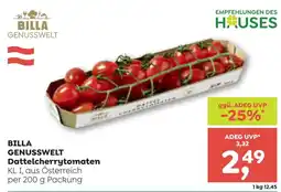 ADEG Billa Genusswelt Dattelcherrytomaten Angebot