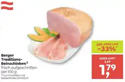ADEG Berger Traditions-Beinschinken Angebot