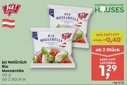 ADEG ja! Natürlich Bio Mozzarella Angebot