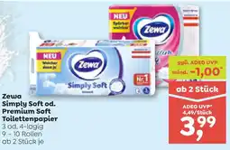 ADEG Zewa Simply Soft od. Premium Soft Toilettenpapier Angebot