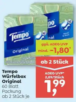 ADEG Tempo Würfelbox Original Angebot