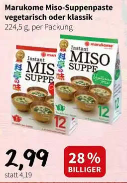 Der Grissemann Marukome Instant Miso Suppe Angebot