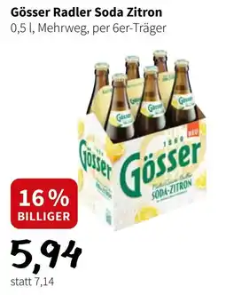 Der Grissemann Gösser Radler Soda Zitron Angebot