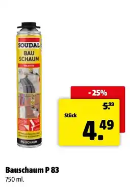 Der Grissemann Soudal Bauschaum P 83 Angebot