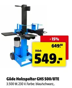 Der Grissemann Güde Holzspalter GHS 500/8TE Angebot