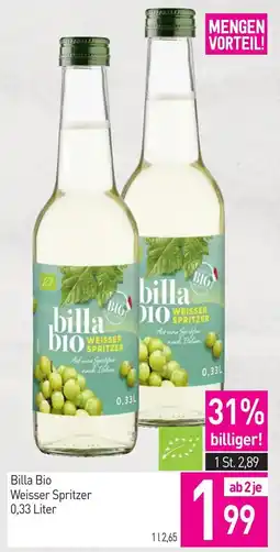 Sutterlüty Billa Bio Weisser Spritzer Angebot