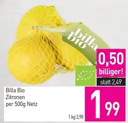 Sutterlüty Billa Bio Zitronen Angebot