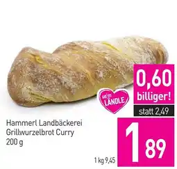 Sutterlüty Hammerl Landbäckerei Grillwurzelbrot Curry Angebot