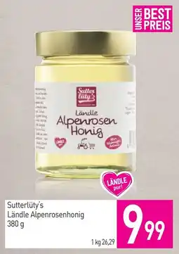 Sutterlüty Sutterlüty's Ländle Alpenrosenhonig Angebot