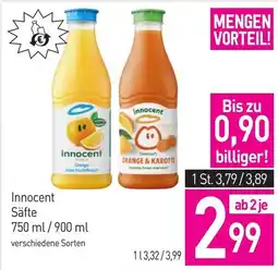 Sutterlüty Innocent Säfte Angebot