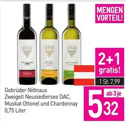 Sutterlüty Gebrüder Nittnaus Zweigelt Neusiedlersee DAC, Muskat Ottonel und Chardonnay Angebot