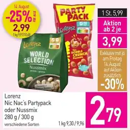 Sutterlüty Lorenz Nic Nac's Partypack oder Nussmix Angebot