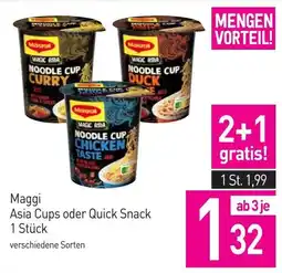 Sutterlüty Maggi Asia Cups oder Quick Snack Angebot