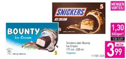 Sutterlüty Snickers oder Bounty Ice Cream Angebot