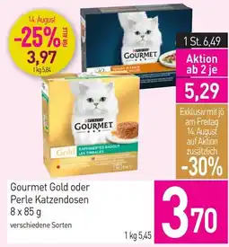Sutterlüty Gourmet Gold oder Perle Katzendosen Angebot