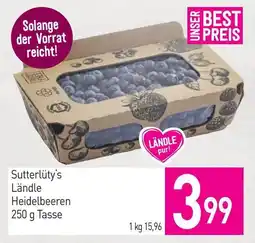 Sutterlüty Sutterlüty's Ländle Heidelbeeren Angebot