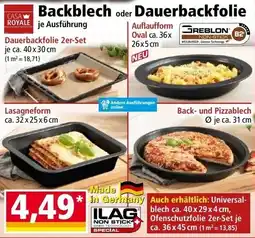 Norma Backblech oder Dauerbackfolie Angebot