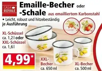 Emaille becher oder schale
