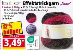 Norma Effektstrickgam snow Angebot