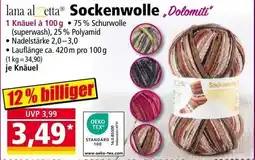 Norma Sockenwolle Dolomiti Angebot